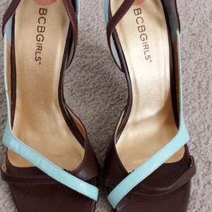 BCBG  Shoes Heels High Heels Open Toe Strappy Stack